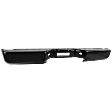 Step Bumper, Powdercoated Black Face Bar Only; With pad provision Without mounting bracket(s)