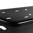 Step Bumper, Powdercoated Black Face Bar Only; With pad provision Without mounting bracket(s)