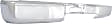 Step Bumper, Chrome Face Bar Only; With pad provision Without mounting bracket(s)