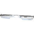 Step Bumper, Chrome Face Bar Only; With pad provision Without mounting bracket(s)
