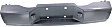 Rear Bumper, Painted Gray, Without Mounting Brackets