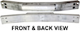Rear Bumper Reinforcement, Aluminum
