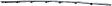 Rear, Center Bumper Trim, Chrome