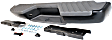 Step Bumper, Powdercoated Black Face Bar and Pads With mounting bracket(s)