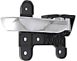 Front or Rear, Passenger Side Interior Door Handle, Chrome, Without Door Lock Hole