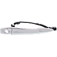 2009-2014 Nissan Murano - Front, Driver Side Exterior Door Handle, Chrome, with Keyhole, with Sensor and Keyless System