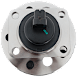 Rear, Driver or Passenger Side Wheel Hub, 5 Lugs, With Bearing, With Sensor