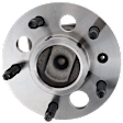 Rear, Driver or Passenger Side Wheel Hub, 5 Lugs, With Bearing, With Sensor