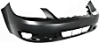 Front Primed Bumper Cover, Base Model, 4 Cyl., 2.2L Engine, Without Fog Light Holes