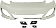 Front Primed Bumper Cover, Without Parking Aid Sensor Holes, For Models With Headlight Washer Holes and Sport Package