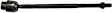 Front, Driver or Passenger Side, Inner Tie Rod End, Includes Nut, with Variable Assist Power Steering