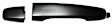 Front Or Rear, Passenger Side Exterior Door Handle, Primed, Without Key Hole, With Cover