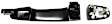 Front Or Rear, Passenger Side Exterior Door Handle, Primed, Without Key Hole, With Cover