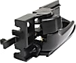 Front or Rear, Driver Side Interior Door Handle, Black, with Door Lock Button, without Bezel, Sedan
