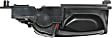 Front or Rear, Driver Side Interior Door Handle, Black, with Door Lock Button, without Bezel, Sedan
