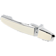 Front Or Rear, Passenger Side Exterior Door Handle, Chrome, Without Key Hole, With Cap