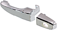 Front, Driver Side Exterior Door Handle, Chrome, With Key Hole, With Cap