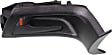 Front, Driver Side Black Interior Door Handle