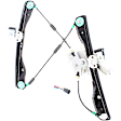 Front, Passenger Side Power Window Regulator, With Motor