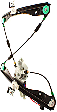 Front, Driver Side Power Window Regulator, With Motor