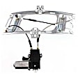 Front, Passenger Side Power Window Regulator, With Motor