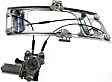 Coupe Front, Driver Side Power Window Regulator, With Motor