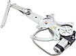 Front, Driver Side Power Window Regulator, With Motor