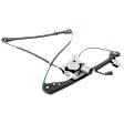 Front, Passenger Side Power Window Regulator, With Motor