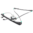 Front, Driver Side Power Window Regulator, With Motor