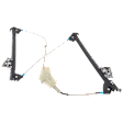 Front, Driver Side Power Window Regulator, Without Motor