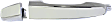 Rear, Driver Side Exterior Door Handle, Chrome, Without Key Hole, With Cover And Insert