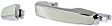 Rear, Driver Side Exterior Door Handle, Chrome, Without Key Hole, With Cover And Insert