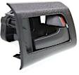 Rear, Passenger Side Black Interior Door Handle, Sedan