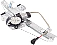 Rear, Passenger Side Power Window Regulator, With Motor