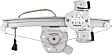 Rear, Passenger Side Power Window Regulator, With Motor