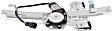 Rear, Driver Side Power Window Regulator, With Motor