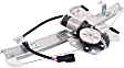 Rear, Driver Side Power Window Regulator, With Motor