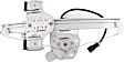 Rear, Driver Side Power Window Regulator, With Motor
