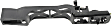 Rear, Driver Side, Exterior, Door Handle Trim, Black