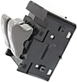 Front, Driver Side Window Switch, Gray, 2-Button