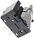 Front, Driver Side Window Switch, Gray, 2-Button