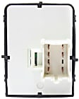 Front, Driver Side Window Switch, Gray, 2-Button