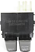 Front, Driver Side Window Switch, Gray, 2-Button