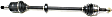Front, Passenger Side Axle Assembly, FWD, Non-ABS, Automatic Transmission