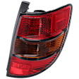 Passenger Side Tail Light, with Bulb, Halogen, Amber and Red Lens, 4 Cyl., 1.8L Engine