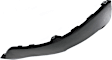 Rear, Driver Side Bumper End, Textured, 6 Cyl., 3.4L Engine