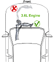 Firewall Side Catalytic Converter, 6 Cyl., 3.6L Eng, Federal EPA Standard, 46-State Legal (Cannot Ship To or Be installed in vehicles Originally Purchased In CA, CO, NY or ME), 24 In. Overall Length