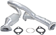 Firewall Side Catalytic Converter, 6 Cyl., 3.6L Eng, Federal EPA Standard, 46-State Legal (Cannot Ship To or Be installed in vehicles Originally Purchased In CA, CO, NY or ME), 24 In. Overall Length