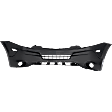 Front Primed Bumper Cover, XR/Hybrid Models; With Fog Light Holes, Without tow hook hole