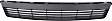 Front Bumper Grille, Textured Gray, Base Model, 4 Cyl., 2.4L Engine